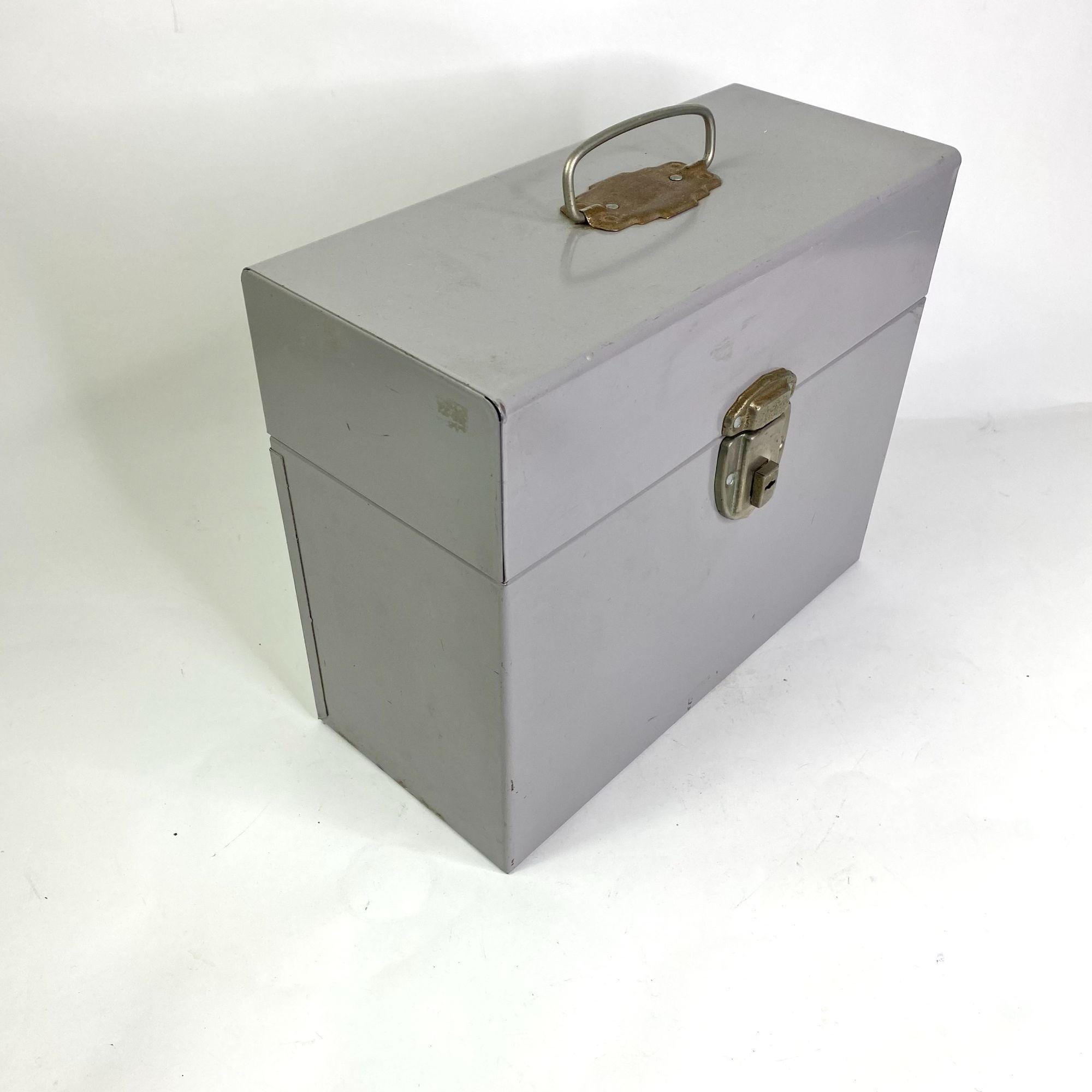 Industrial Gray Sheet Metal File Box Your Choice Excelsior 40s 50s