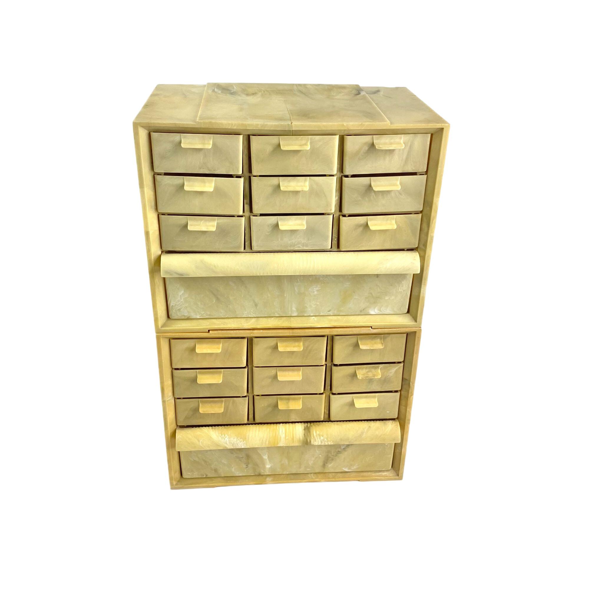 Akro Mils Storage Bins Vintage Organizer Office Craft Art Supplies