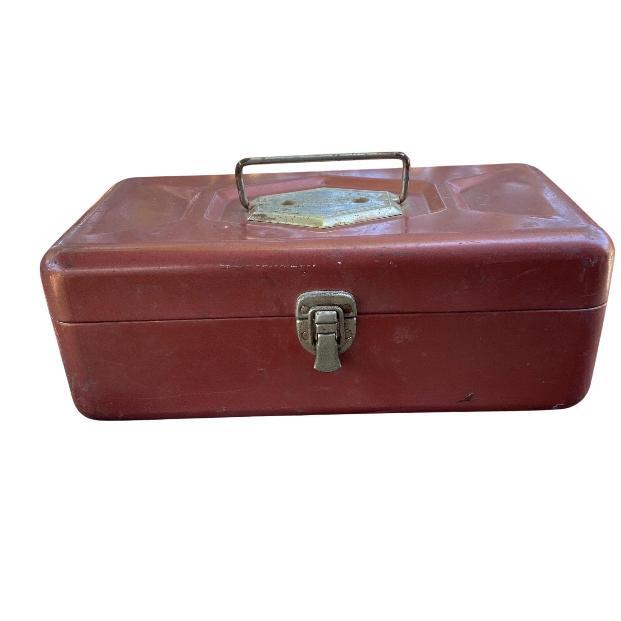 JC Higgins Tool Box 40s Vintage Metal Sears Fishing Tackle Box