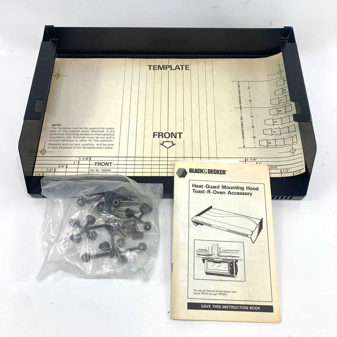 Spacemaker Toaster Toast R Oven Heat Guard Mounting Hood Black Etsy