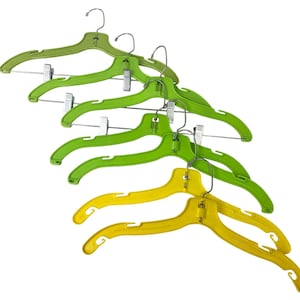 Mod Midcentury Vintage Clothes Hangers Citrus Colors Clothing Closet
