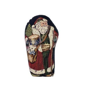 Butoir de porte lourd en forme de père Noël pour les fêtes de fin d'année