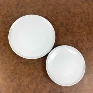 Contempri by Paul McCobb MCM Vintage Solid White 6&quot; 7&quot; plates dessert salad