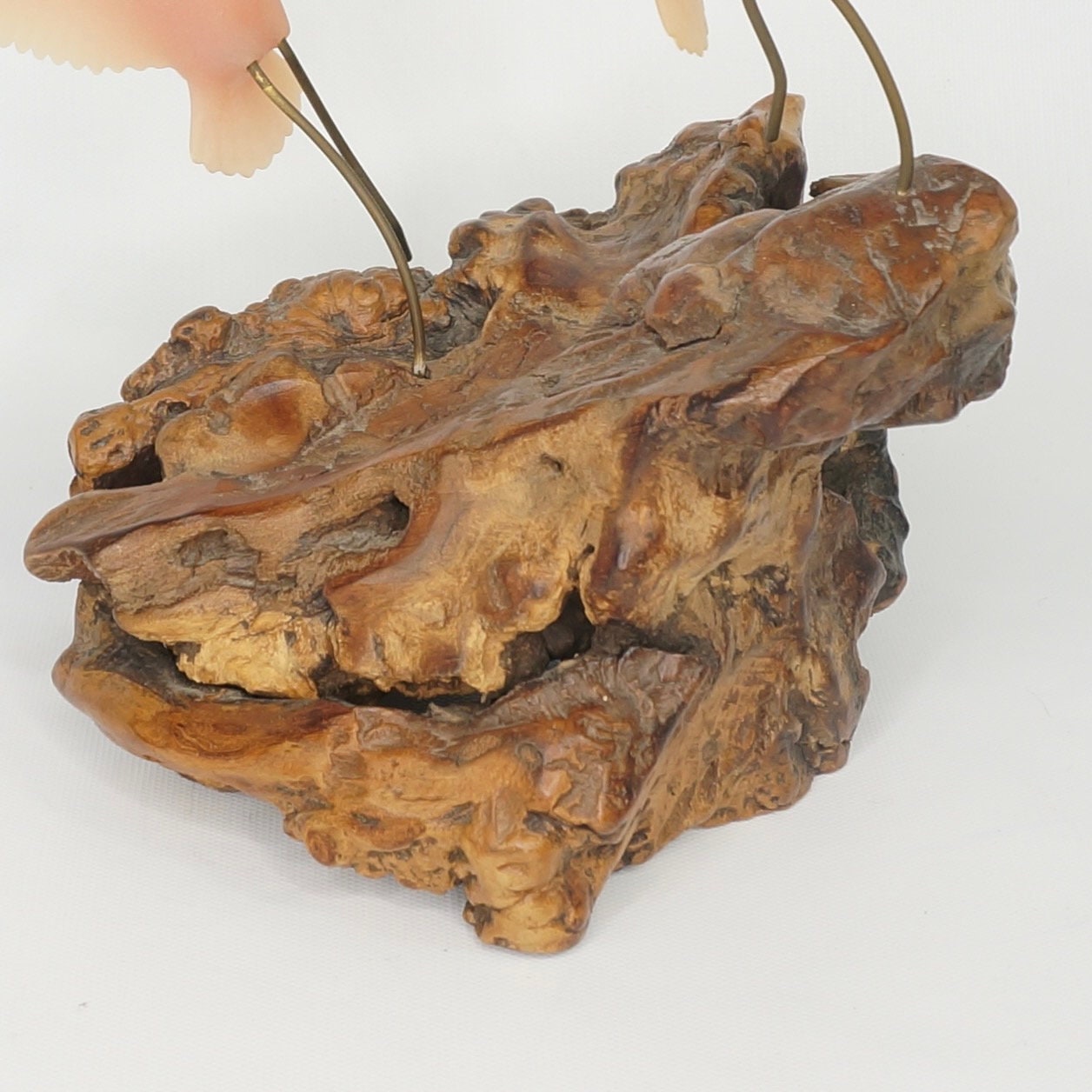 John Perry Pink Flamingo Burl Wood Sculpture 80s Vintage - Etsy