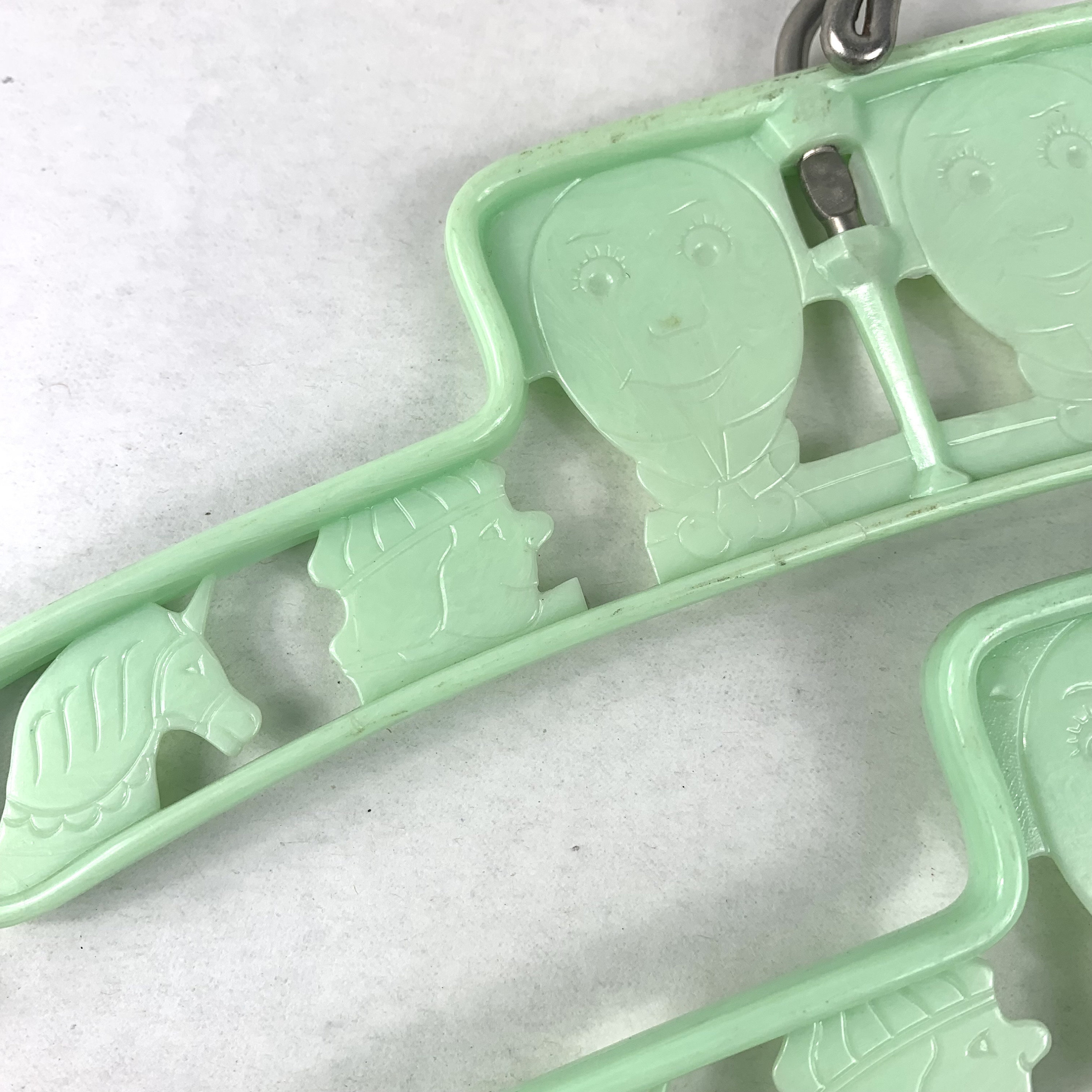 Green Humpty Mint Green Humpty Dumpty Kids Vintage Clothes Hangers Children Nursery ...