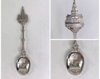 Herbert Hooijkaas HH 90 Dutch Silver BICENTENNIAL Liberty Bell Souvenir Spoon