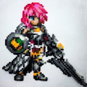 Final Fantasy Brave Exvius | FFXIII-2 Lightning Mini Perler Bead Figurine