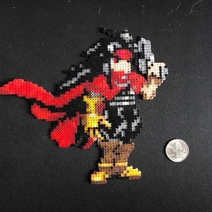 Final Fantasy Brave Exvius Vincent Mini Perler Bead Art | FF7 Vincent Valentine Art
