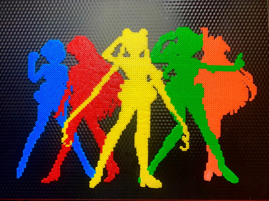 Sailor Moon Sailor Scouts Hand Crafted Silhouette 10 X 15 Inch - Etsy