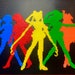 Sailor Moon Sailor Scouts Hand Crafted Silhouette 10 X 15 Inch - Etsy