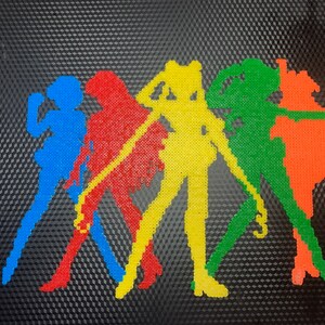 Sailor Moon Sailor Scouts Hand Crafted Silhouette 10 X 15 Inch Collectible Anime Art - Etsy