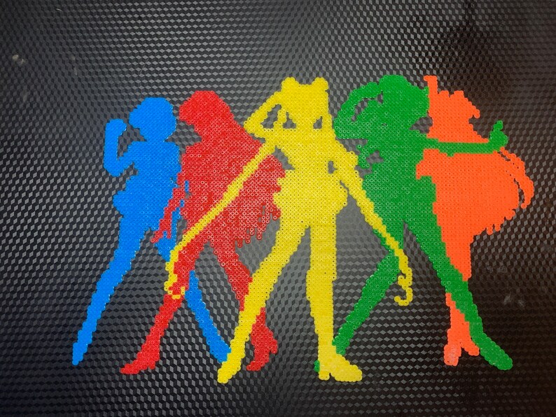 Sailor Moon Sailor Scouts Hand Crafted Silhouette 10 X 15 Inch - Etsy