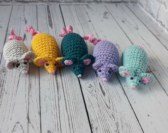 Maus Katzen Spielzeug,  Amigurumi Handgemachte Spielzeug Geschenkt, Katzenminze Maus, Katze Nip Maus