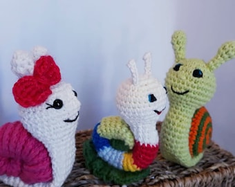 Schnecke, Spielzueg, Anhänger, Taschen Schlüssel, Geschenk, Figuren,Geburtstag, Amigurumi