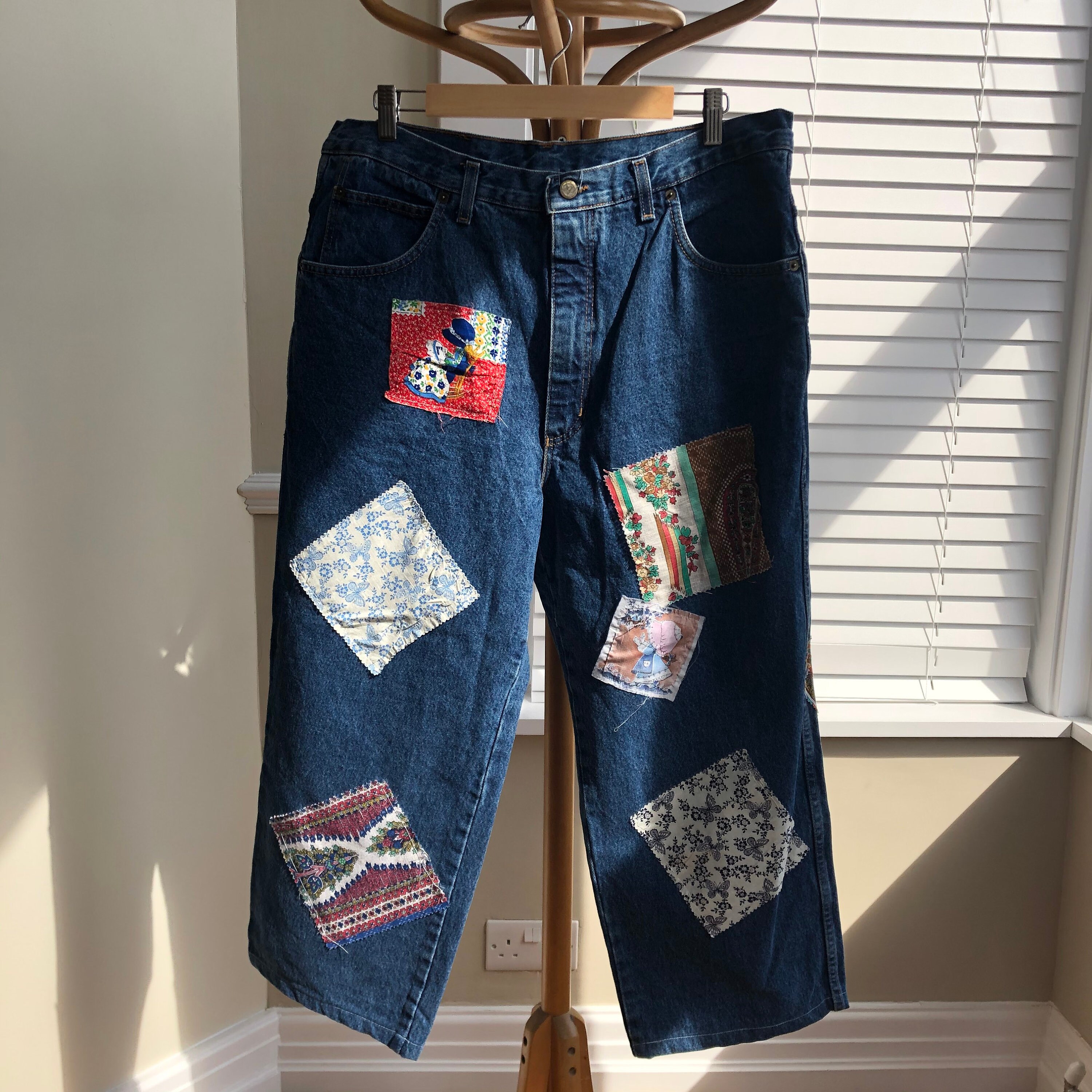 Vintage Patchwork Jeans. Vintage 