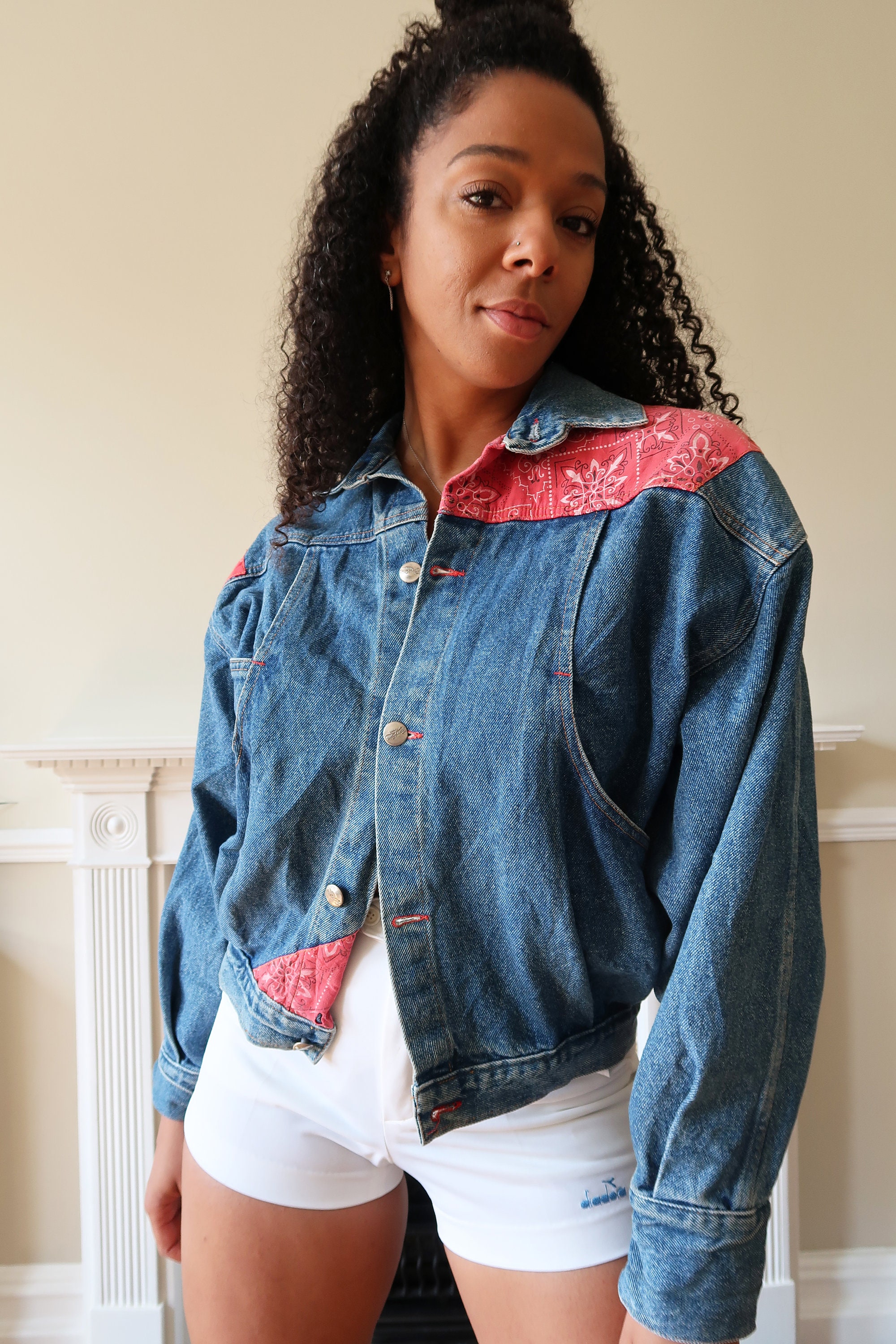 Mens vintage denim clearance jacket