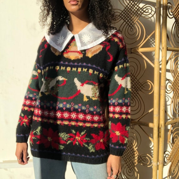 Vintage 80's novelty jumper. Vintage novelty anima
