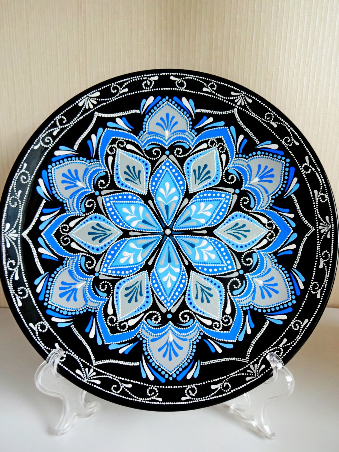 Decorative plates for hanging Large Decorative plate Majolica Etsy