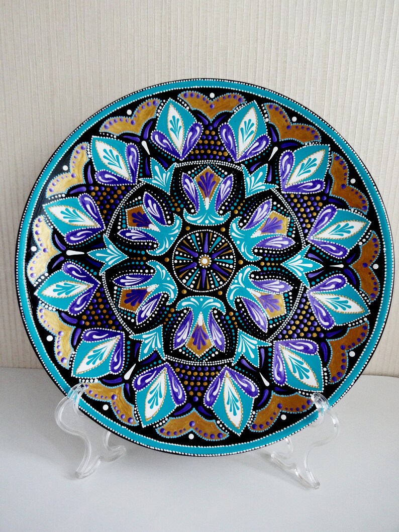 Decorative Plates for Hanging Large Decorative Hand Painted Etsy