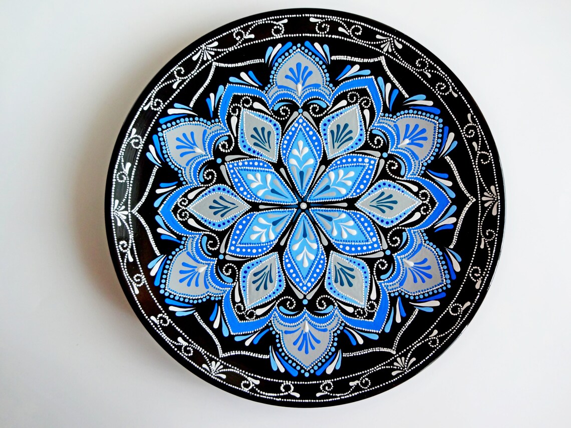 Decorative plates for hanging Large Decorative plate Majolica Etsy