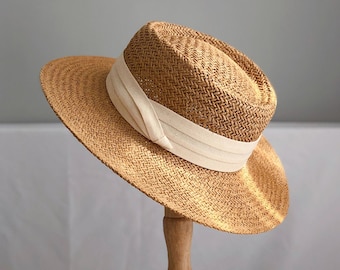 Straw hat etsy Clearance