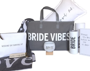 Luxe Bridal Shower Gift Set - Bride Vibes Gift Package - Engagement Gift for Her