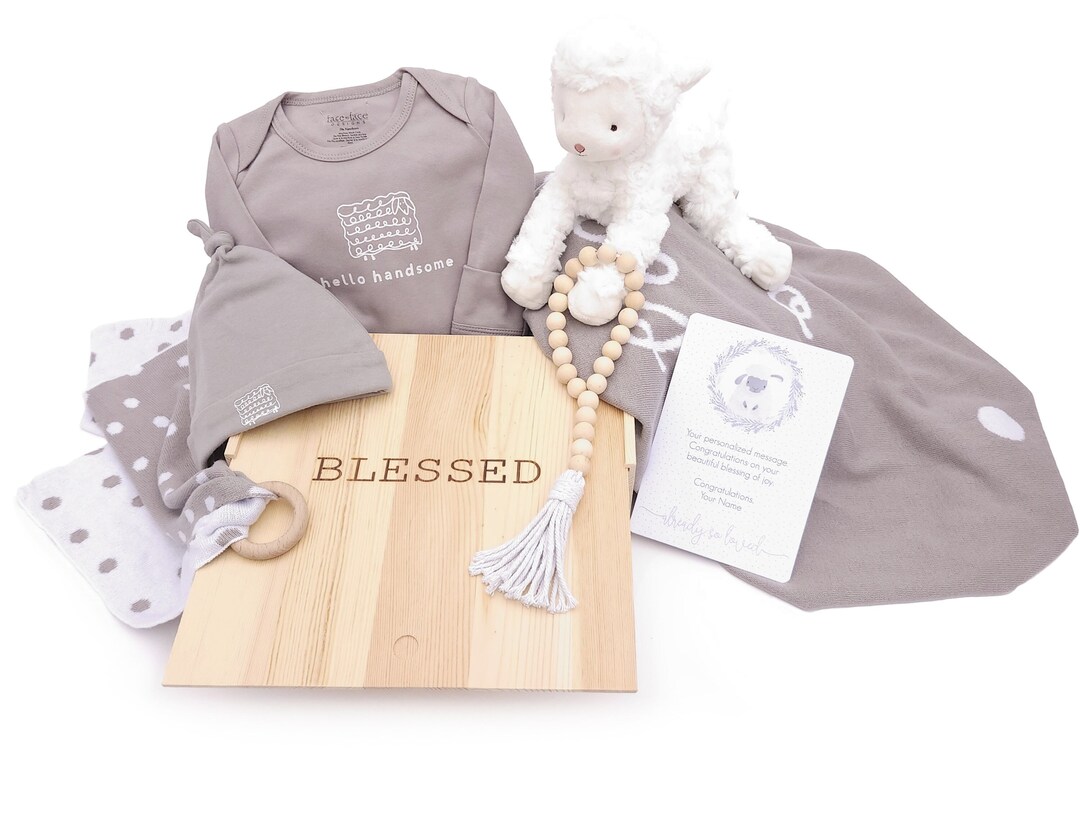 New Baby Boy Gift Package Baby Boy Little Lamb Gift Set Lamb Security