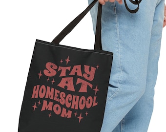Borsa tote per mamme che istruiscono a casa, regalo per mamme che istruiscono a casa, borsa regalo per mamme educatrici, borsa tote per mamme che istruiscono a casa, famiglia che fa unschooling