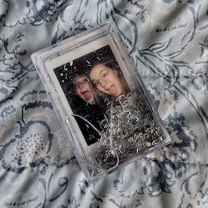 2x3 Silver Glitter Frame - includes removable freebie pics