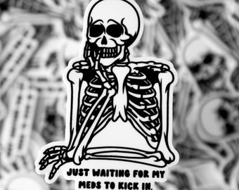 Adesivo Just Waiting - Adesivo de vinil premium