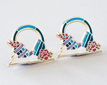 Audiobooks Count Pin - Gold Plated