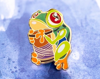 Snarky Co. X Happy Accidents Club - Frog on a Spool Pin