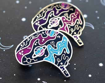 Galaxy Brain Pin