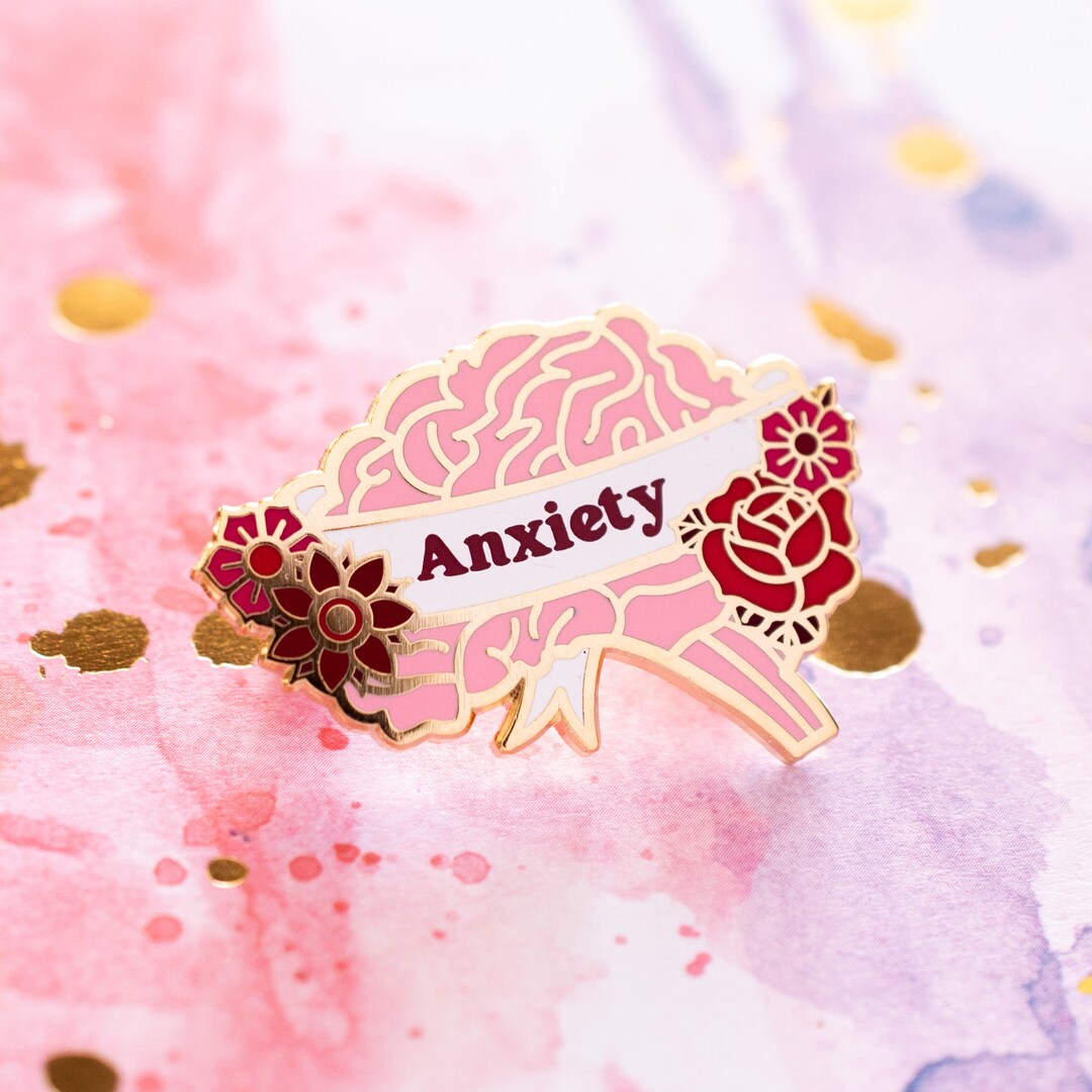 Brain Pin - Anxiety - Etsy