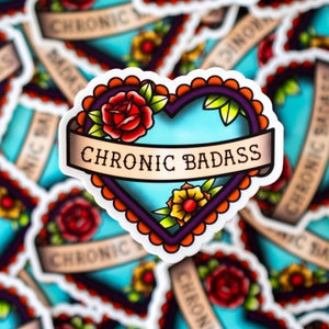 Chronischer Bada*s Aufkleber - Vinyl Sticker