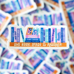 Romance Tropes Bookshelf Sticker - Ocean - Vinyl Sticker - 3&quot;