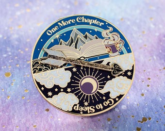 One More Chapter Pin - Spinning Pin - Gold Plated