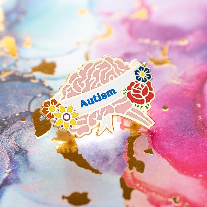 Brain Pin - Autism - Etsy