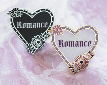 Gothic Hearts of Readers Pin - Romance