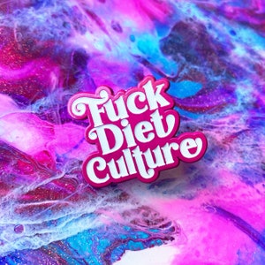 Diet Culture Pin - Raspberry - Last Chance Sale