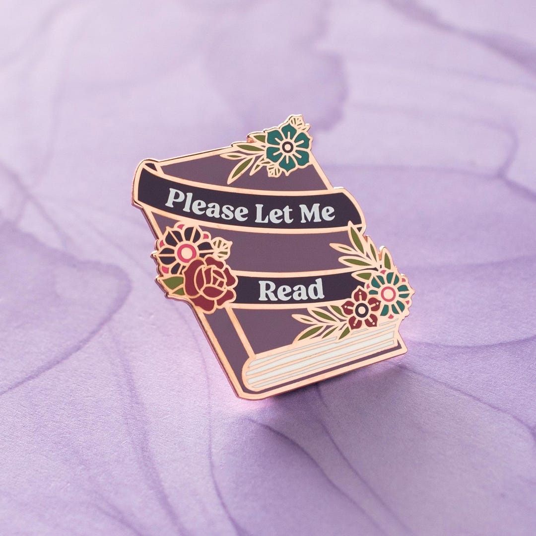 Please Let Me Read Pin - Copper Plated - B Grade - Etsy