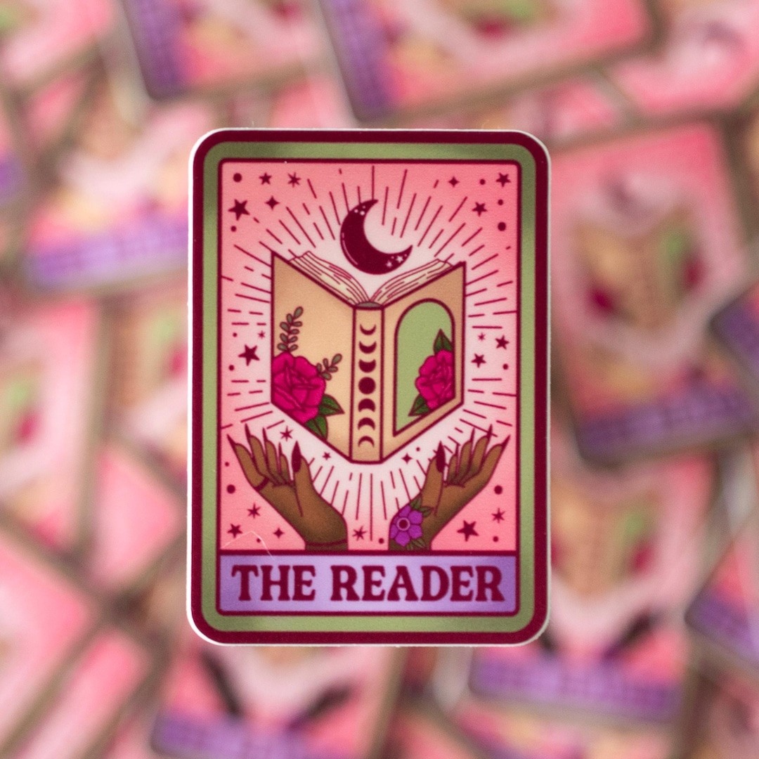 The Reader Sticker The Reader Sticker - Red - Vinyl Sticker - 2.5