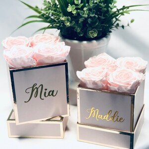 Personalized Preserved Roses in a Box: Long-Lasting Floral Gift