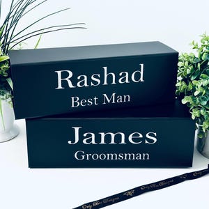 Custom Wine Box with Magnetic Closure - Perfect for Groomsman Proposals & Wine Lover Gifts-Personalized Gift Box