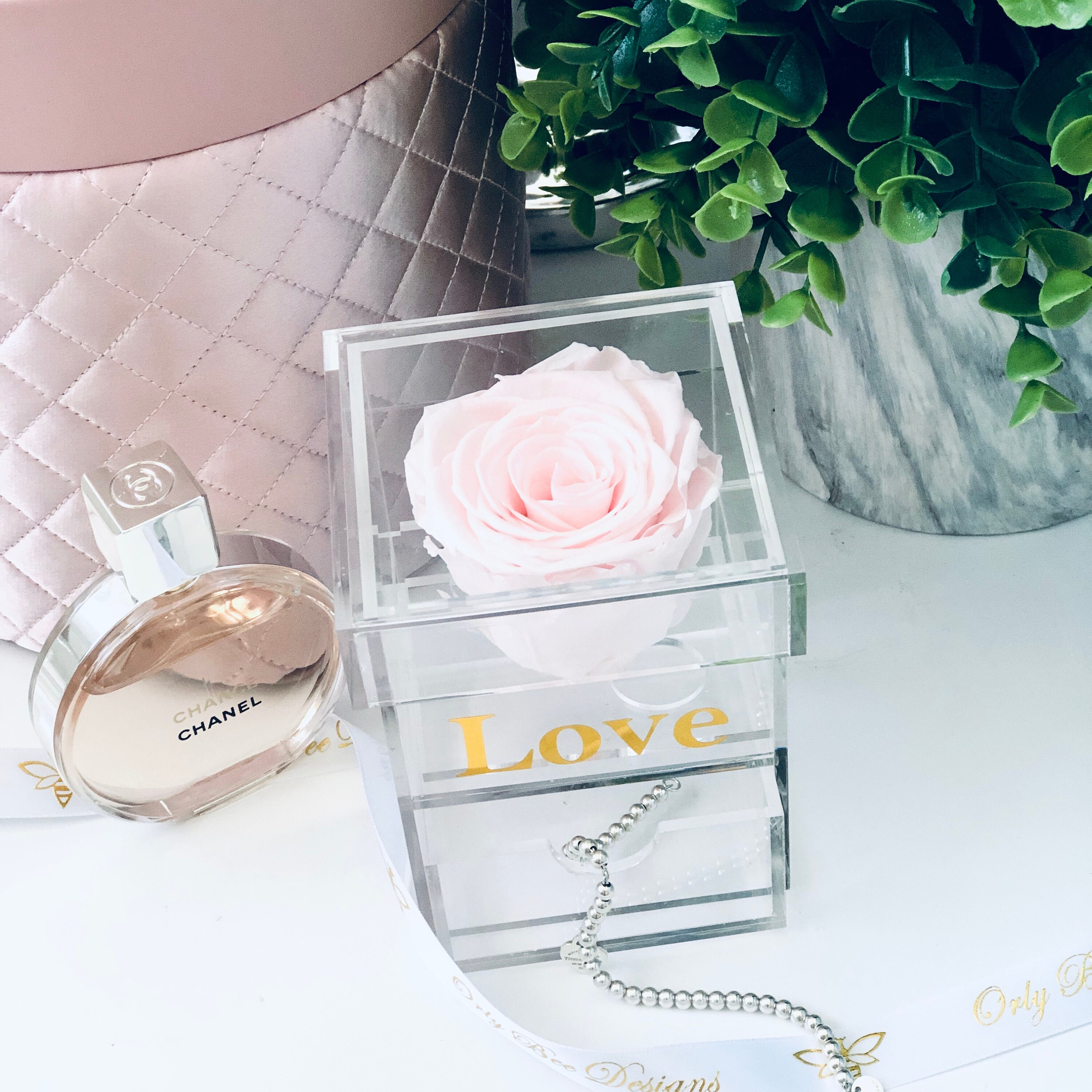 Preserved Single Rose Box Personalized Acrylic Jewelry Rose Etsy UK