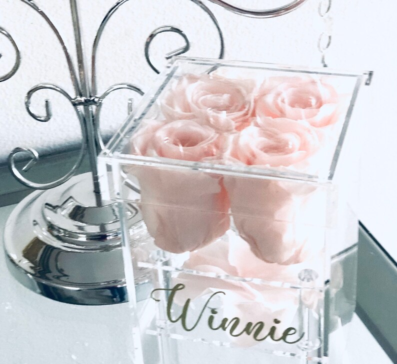 Preserved Roses in a Keepsake Jewelry Box With Real Roses That Etsy