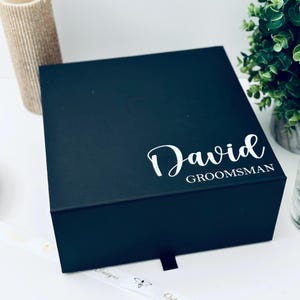 Personalized Groomsman and Bridesmaid Proposal Box – Luxury Magnetic Empty Gift Box for Bridal Party & Groomsmen Keepsakes-Birthday Gift Box