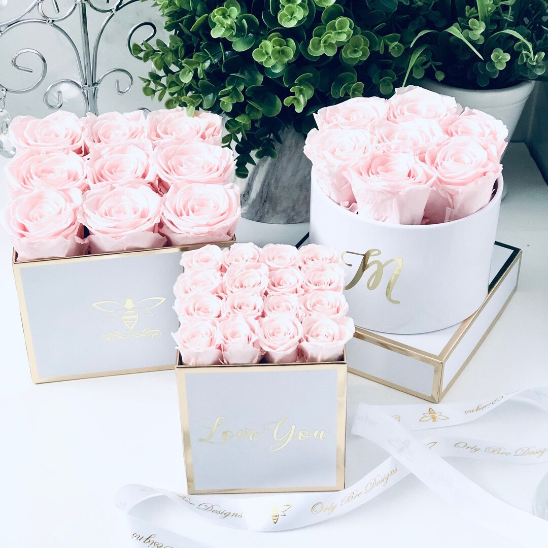 Preserved Roses in a Box Personalized Gifts for Mother's - Etsy
