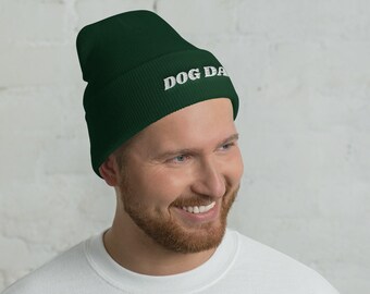 Dog Dad Cuffed Beanie | Dog Dad Hat | Valentine Gift for Him