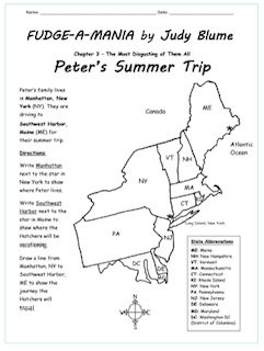 FUDGE A MANIA by Judy Blume Printable Worksheets for Each Chapter - Etsy